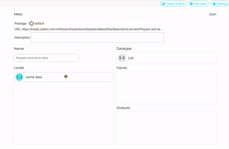 Editing with different data types.